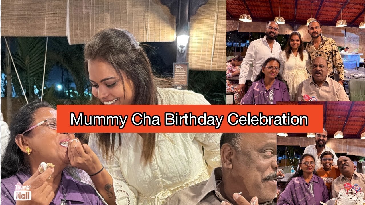 Mummy cha birthday ani marriage anniversary celebration 🎉 🥳ani mummy chi kiti masti bapre 😂❤️