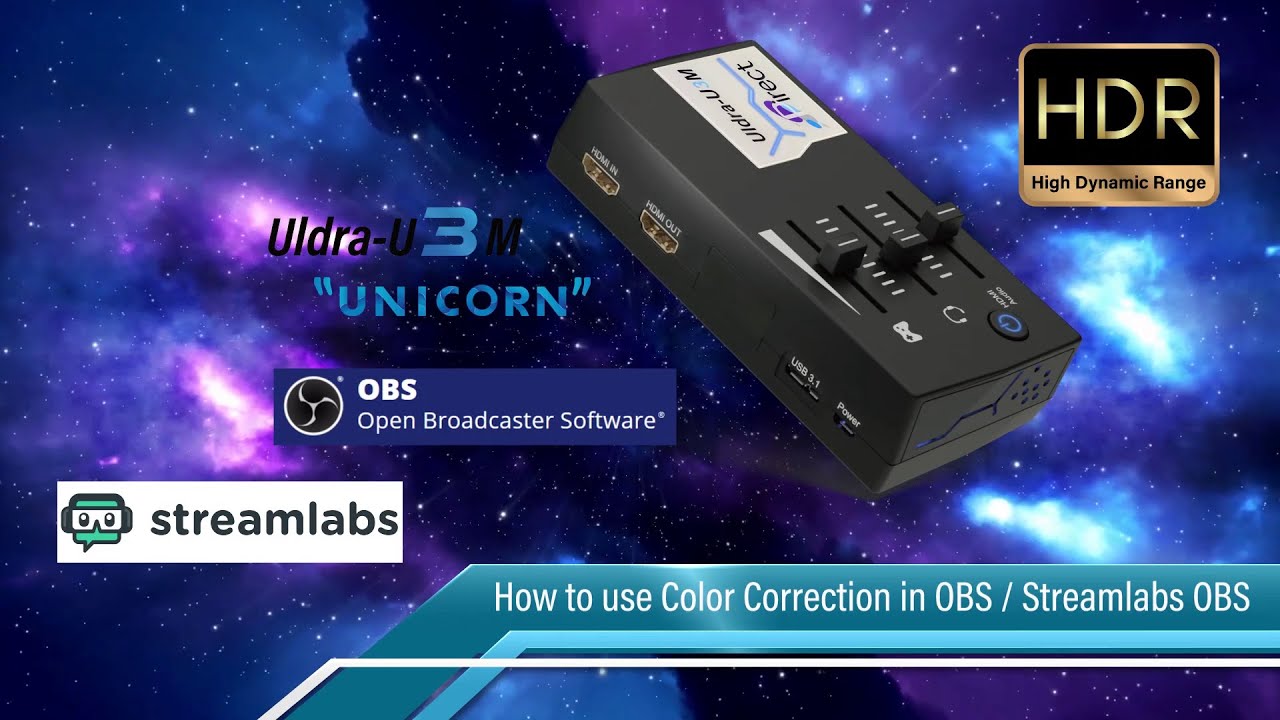 How to use Color Correction function in OBS / Streamlabs OBS