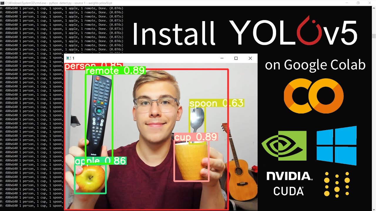 Install YOLOv5 to Detect Objects on Windows & Google Colab with PyTorch GPU Support | Part 1