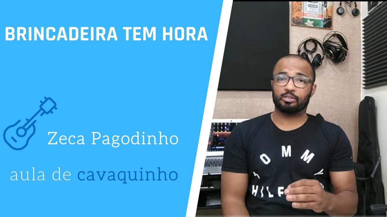BRINCADEIRA TEM HORA - ZECA PAGODINHO USANDO O QUADRADINHO ( AULA DE CAVAQUINHO )