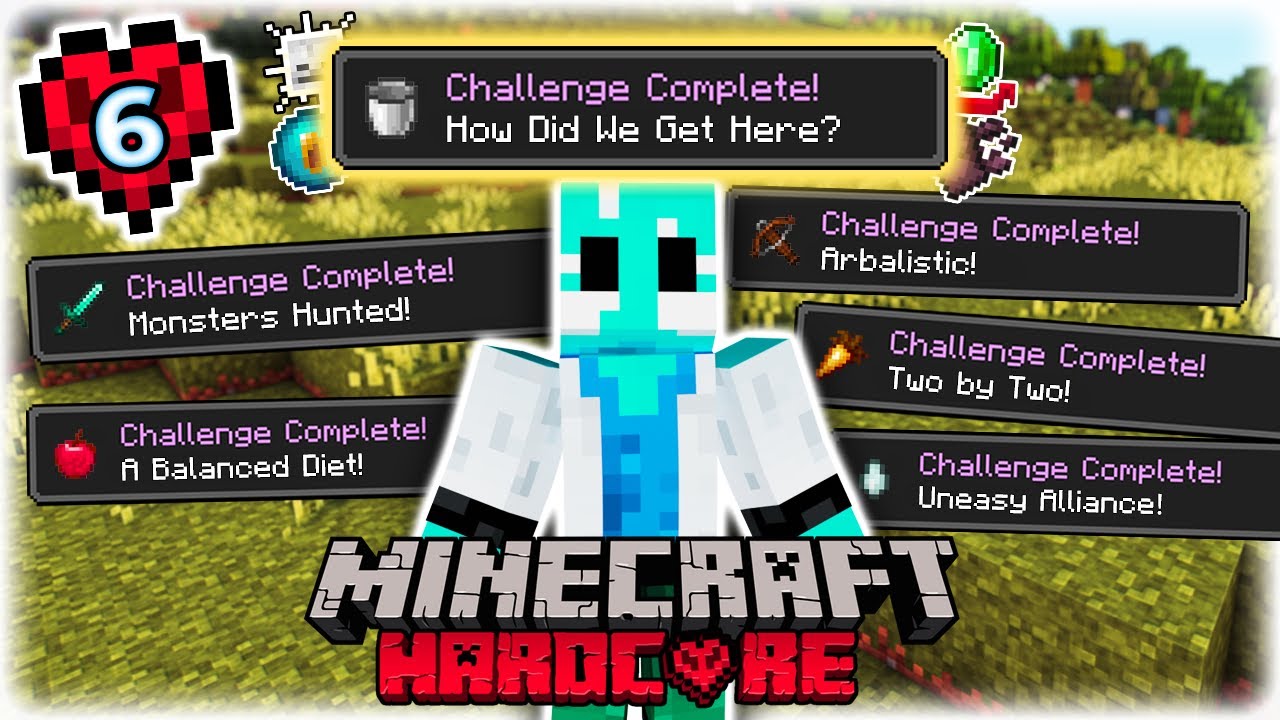 I Completed EVERY SINGLE ADVANCEMENT In Hardcore Minecraft!