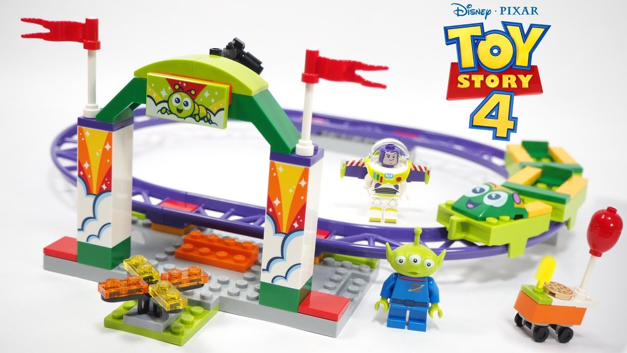 Lego Toy Story 4 Carnival Thrill Coaster Stop Motion Build review 2019 set 10771