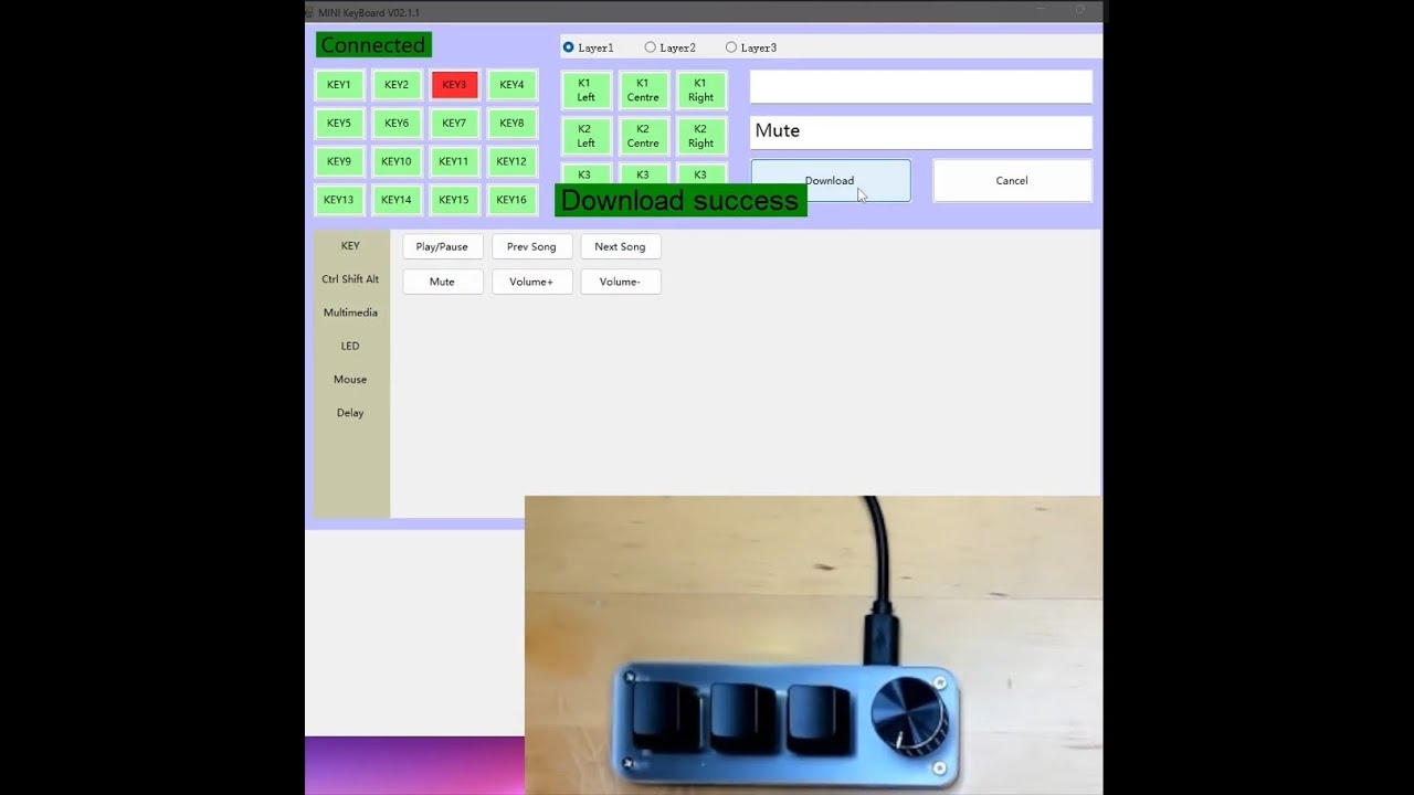 Mini keyboard, 3 keys, 1 button, RGB programming, How to use and set up our mini keyboard?