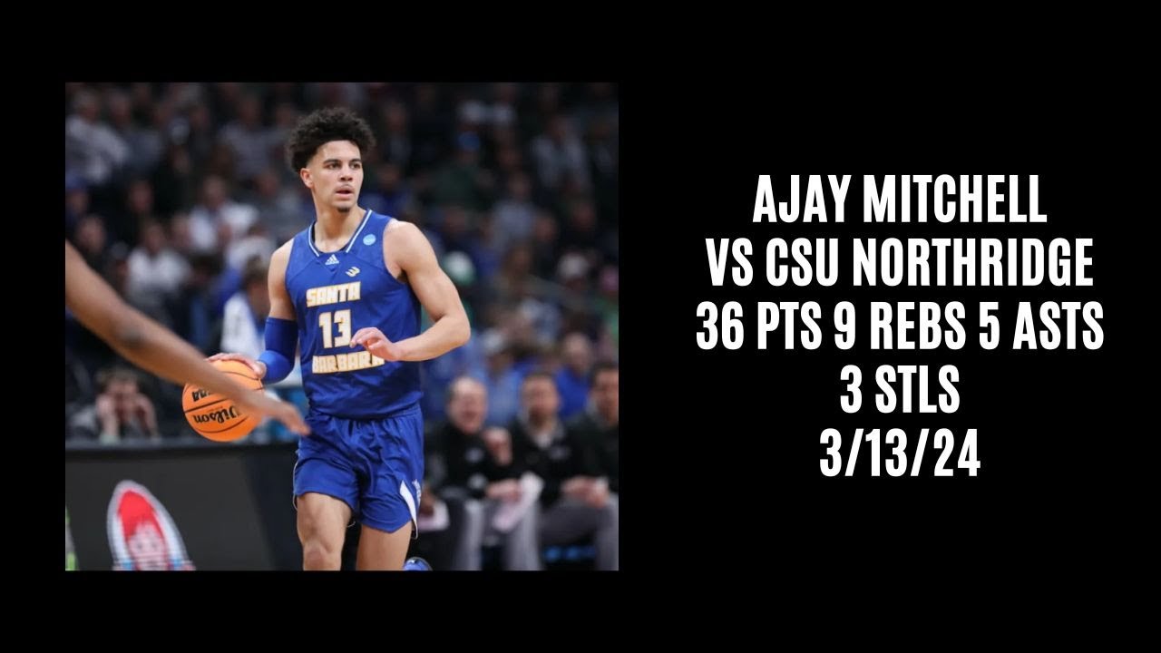 Ajay Mitchell vs CSU Northridge 3/13/24 Scouting Video