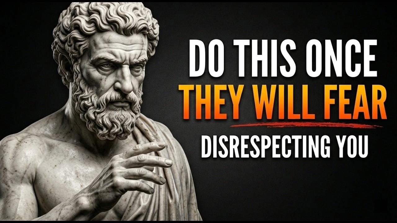 Do This Once & Toxic People Will Never Disrespect You Again | Stoic Philosophy Explained | Stoicism