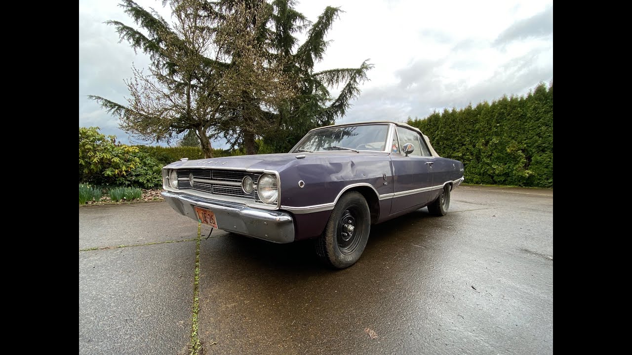 BBS45.  1968 Dodge Dart GT Convertible needs a new caretaker.  Please see description below.