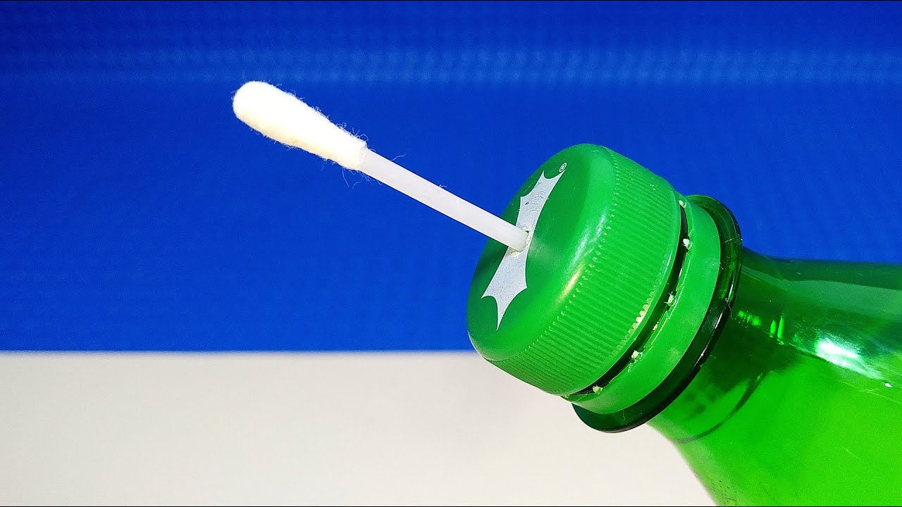 Simple invention and Life hack with plastic bottle and cotton bud