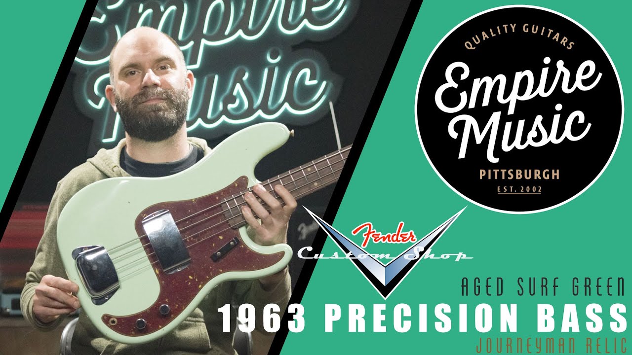 Fender Custom Shop 1963 Precision Bass Aged Surf Green — EMPIRE MUSIC