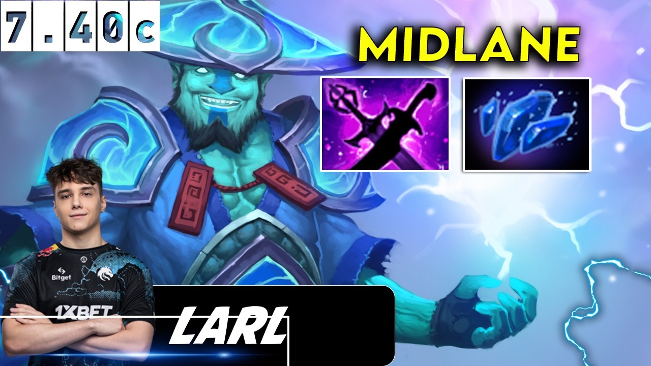 Larl Storm Spirit Midlane - Dota 2 patch 7.40c Pro player Full Gameplay