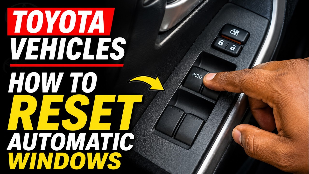 Toyota Vehicles - How to Reset Automatic Windows