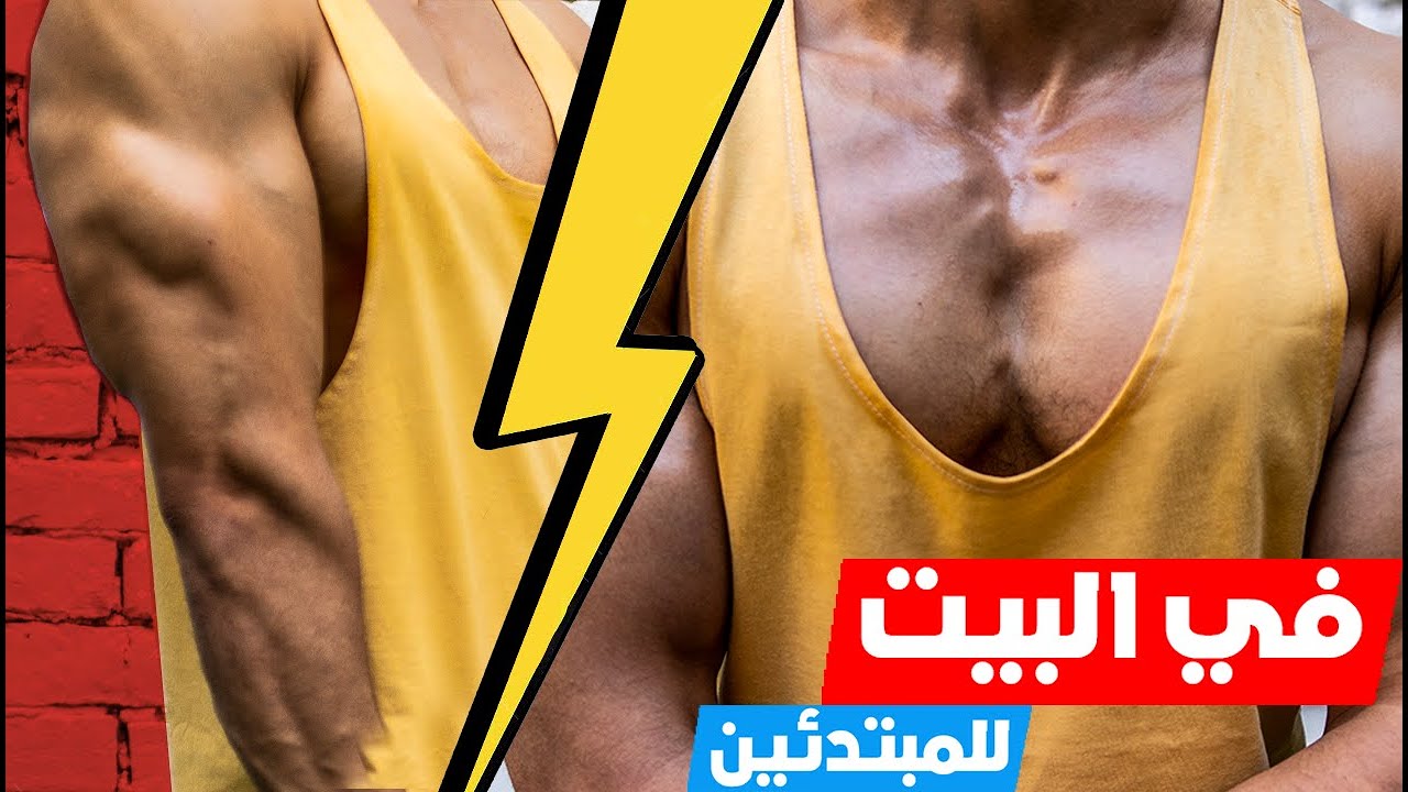 أقوى تمرين لعضلات الصدر و التراي و الكتف للمبتدئين