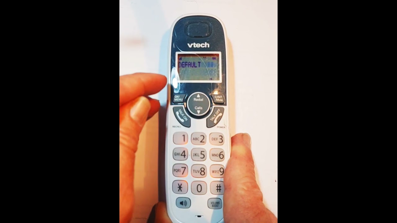 How to default Vtech phone