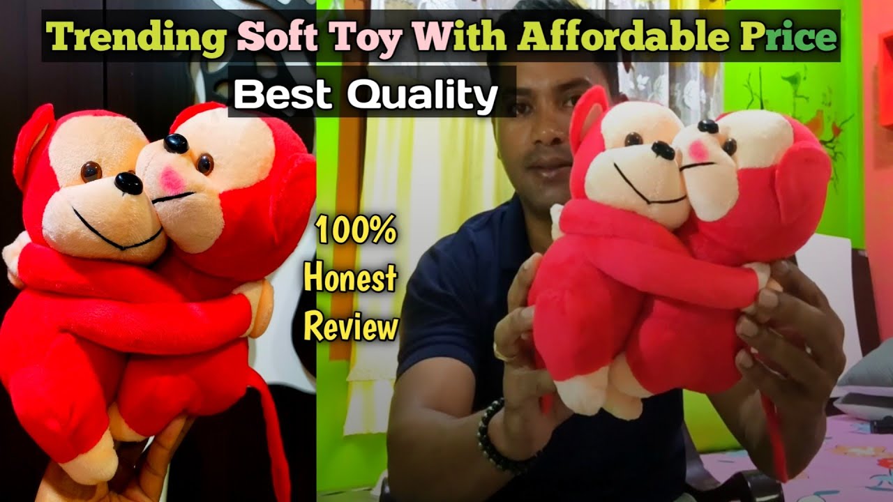 Cute Monkey Couple Soft Toy Review 🐒❤️ | Soft Toys For Kids Trending 2025