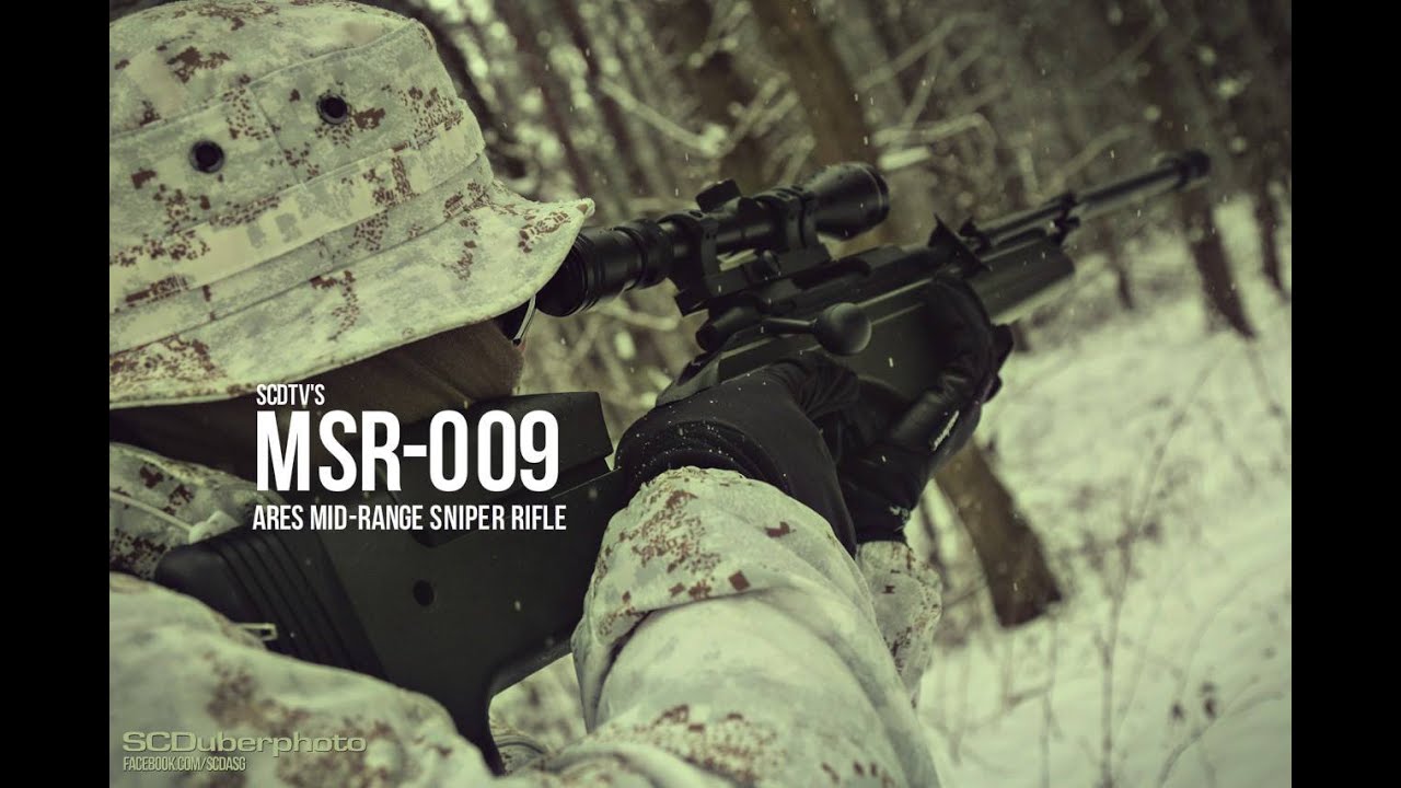 SCDTV - ARES Mid Range Sniper Rifle MSR 009 Airsoft Review