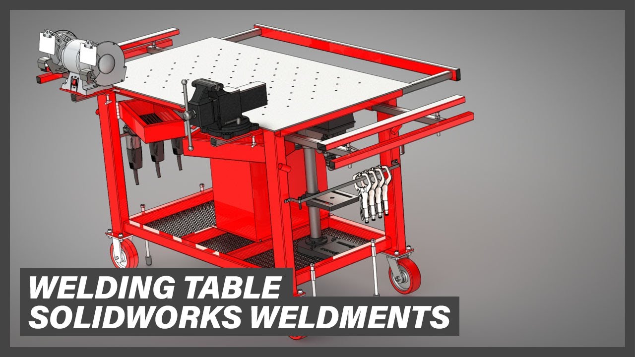 Intro into Weldments Solidworks | Welding Table Example