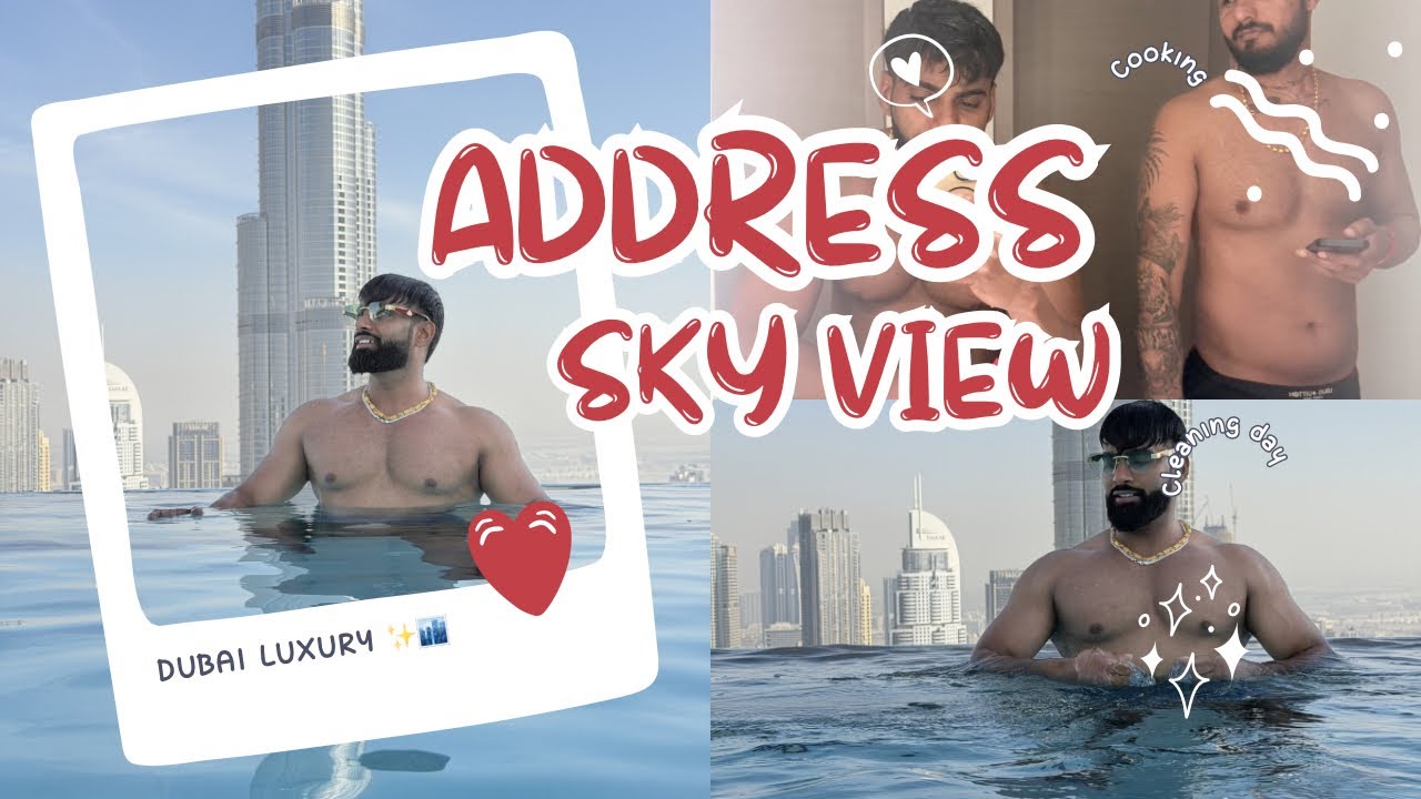 Address Sky View Dubai 😍🏙️ | Infinity Pool Experience ✨ | Luxury Vlog