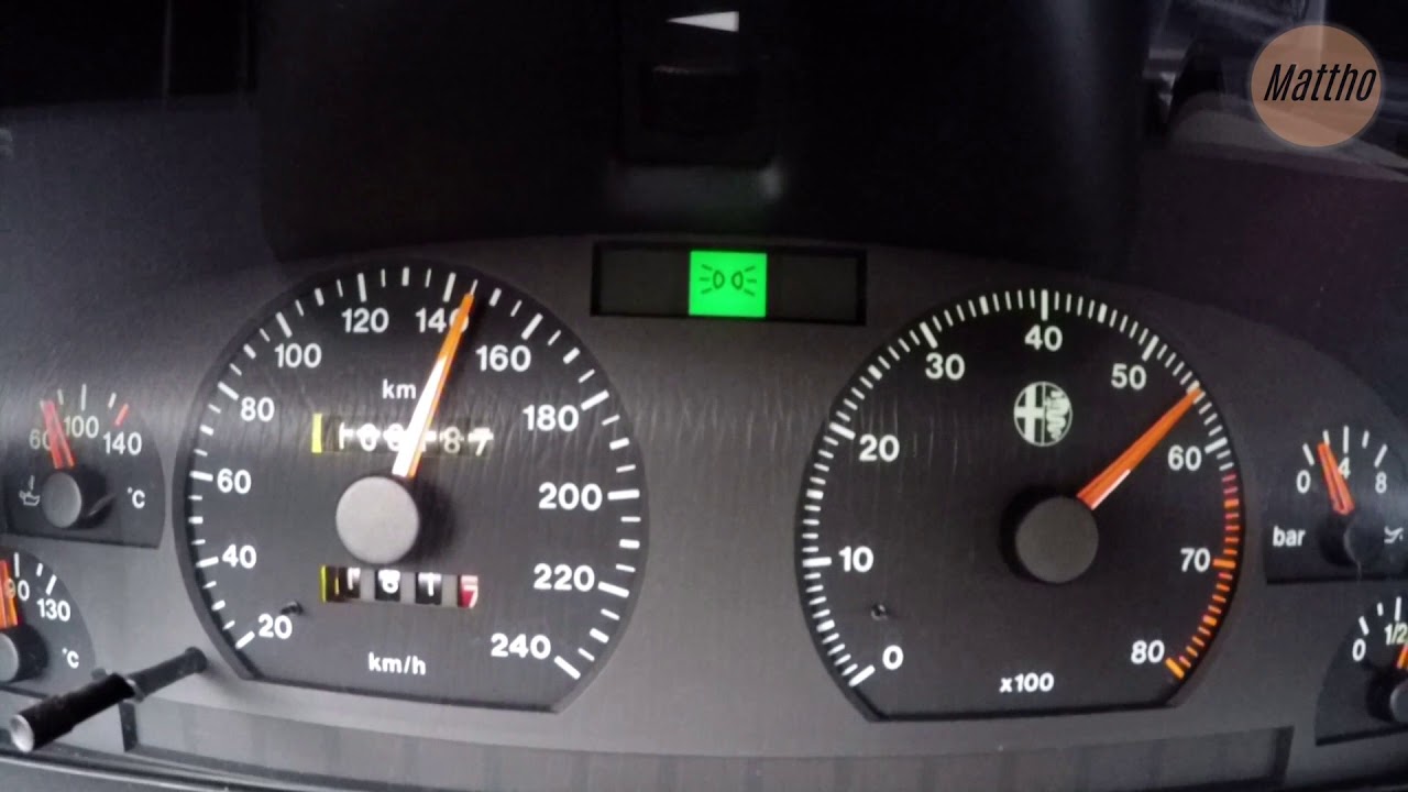 Alfa Romeo 155 2l 8V Twin Spark 0-180 km/h - old car - nice sound