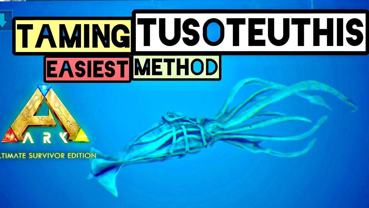 How to Tame Tusoteuthis Easiest Method to Get Best underwater Tame | Ark : Ultimate Mobile Edition