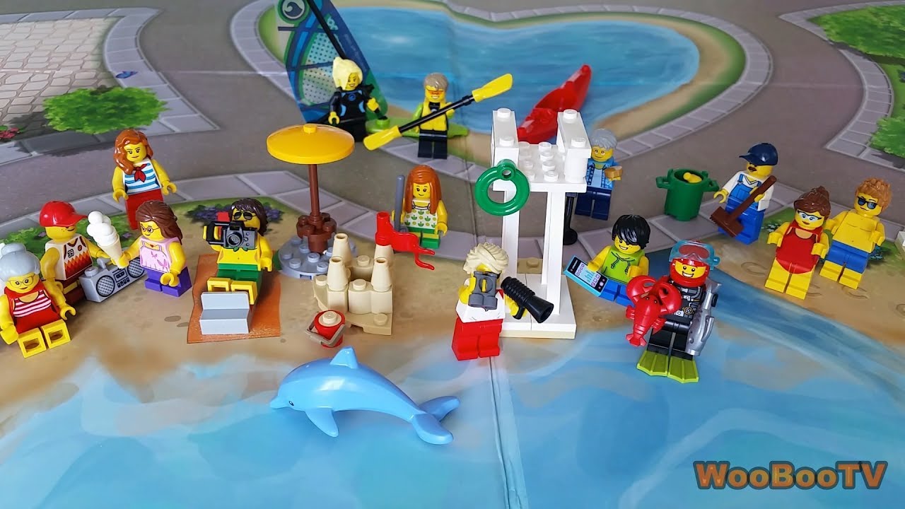 LASTENOHJELMIA SUOMEKSI - Lego city - Hauskaa rannalla setin esittely - osa 4