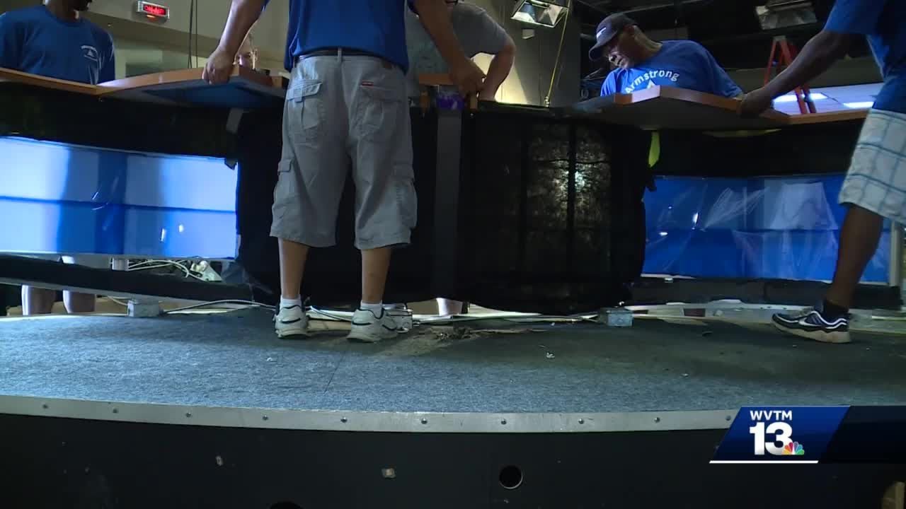 Excitement builds as the new WVTM 13 set nears completion