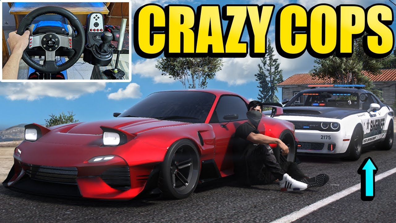 FiveM POLICE Chase With Steering Wheel Went BAD!