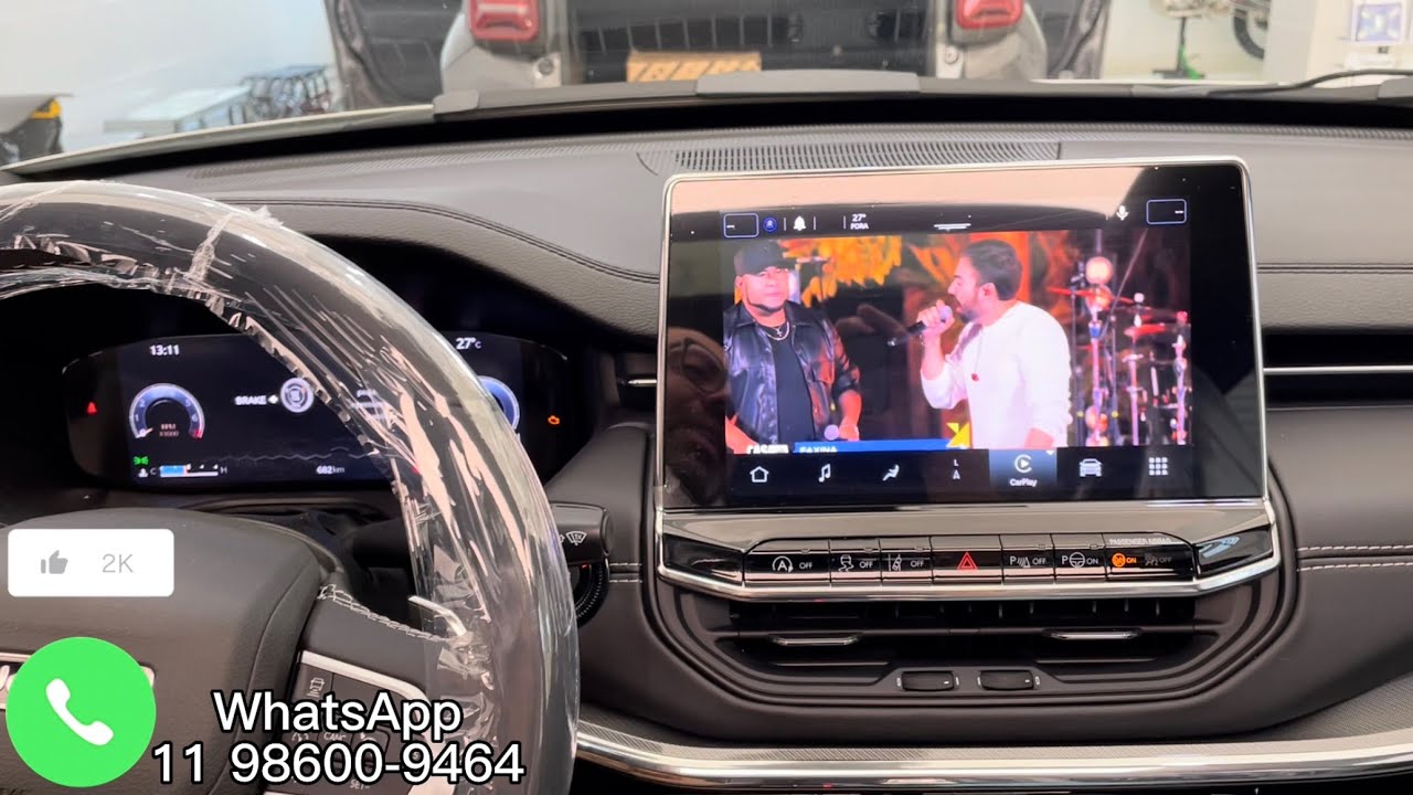 Jeep Compass S 2022 - Desbloqueio de tela com diversos aplicativos, Sem Perder a Garantia, Confira..