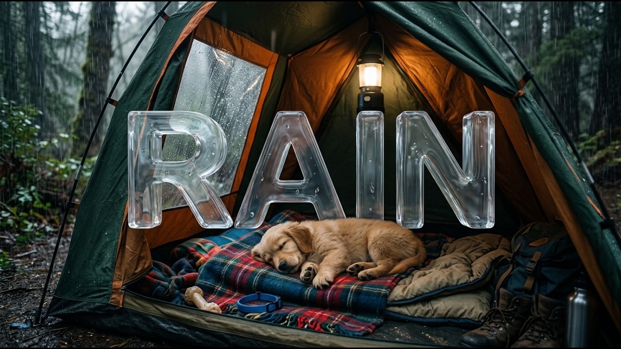 텐트 안 빗소리… 캠핑 감성으로 꿀잠 가자 🏕️💤