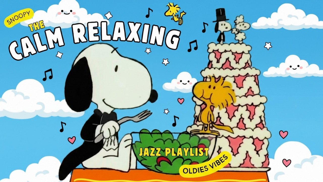 [𝗽𝗹𝗮𝘆𝗹𝗶𝘀𝘁] Lazy Sunshine Jazz with Snoopy 🌞 Vintage Smooth & Calm Morning Sounds