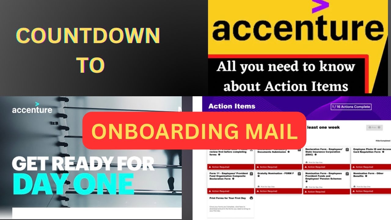 COUNTDOWN TO ACCENTURE || Action Items || Gear up for Day 1