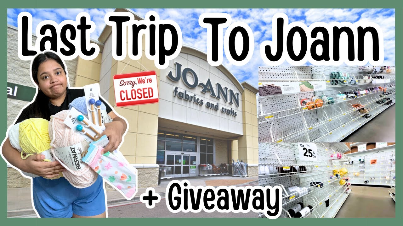 Last Trip to Joann + Yarn Giveaway [CLOSED]!