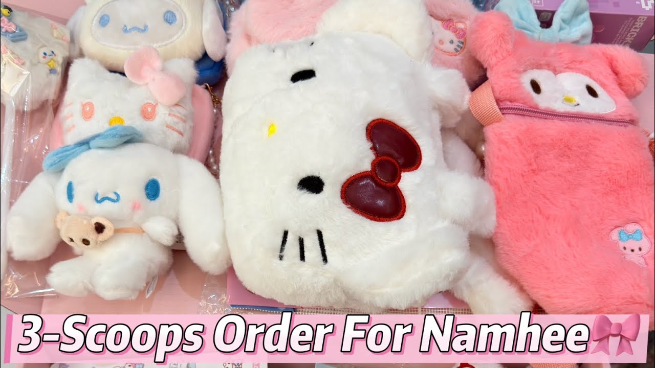 Let’s pack a 3-scoops order for Namhee💖#sanrio #luckyscoop #kawaii #fpy #mysterybox 