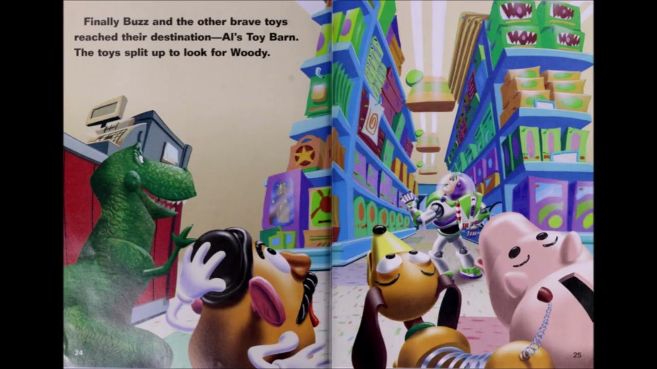 All Illustrations of the 1999 Toy Story 2 storybook