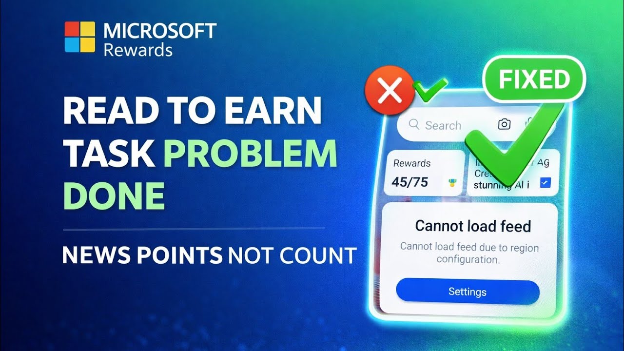 Microsoft Rewards Region Problem Pakistan | Read to Earn Task Not Working FIX 2026