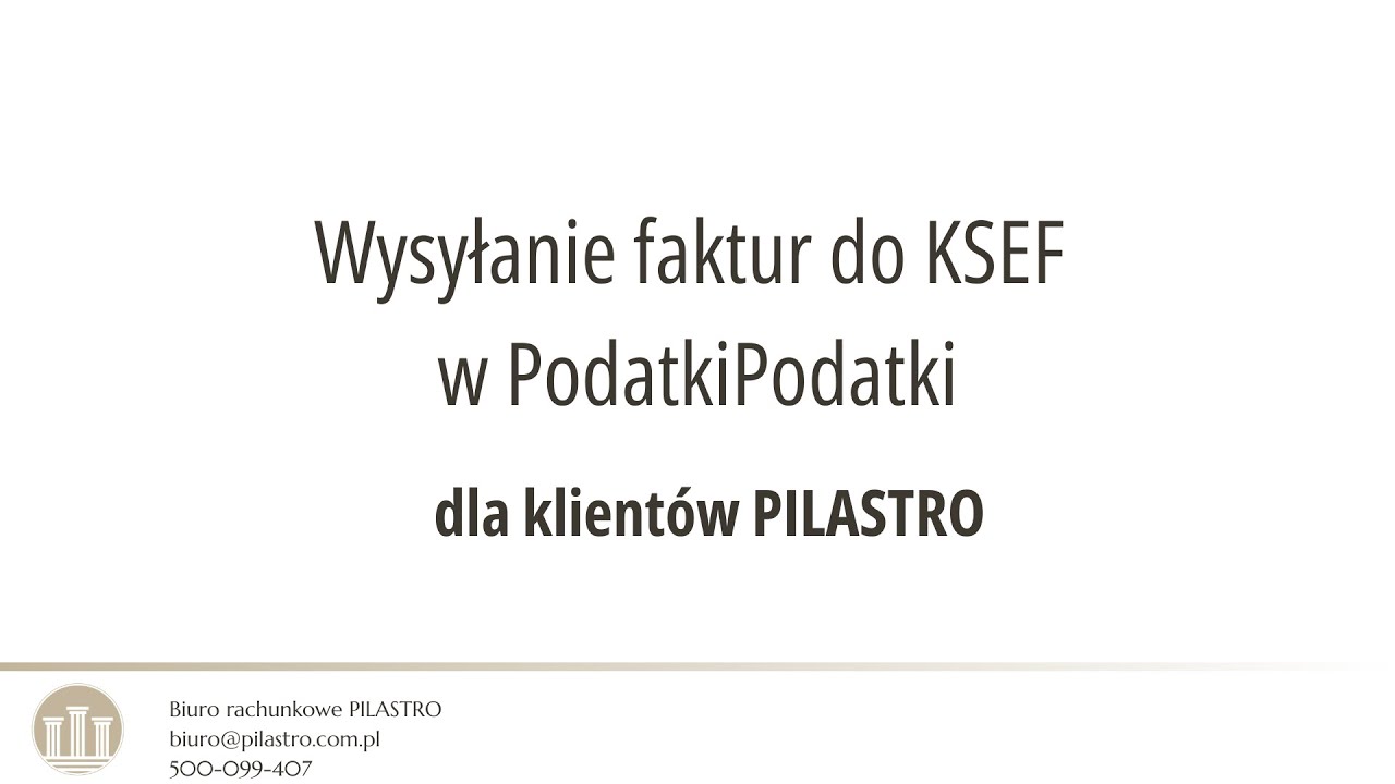 Wysyłanie faktur do KSEF w PodatkiPodatki