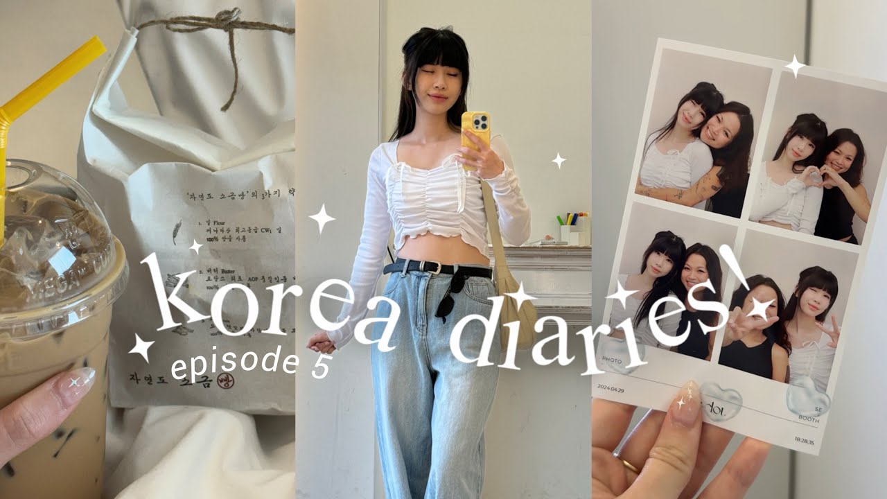 KOREA VLOG ep. 5 🍮 productive day in seoul, aesthetic shopping vlog + what i eat in a day in korea 🫧