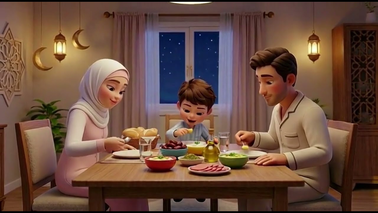 سحوري الصغير… بنيّة كبيرة #قصص_رمضان#السحور#نية_الصيام#قصص_تعليمية#يوميات_طفل_صائم#رمضان_للأطفال