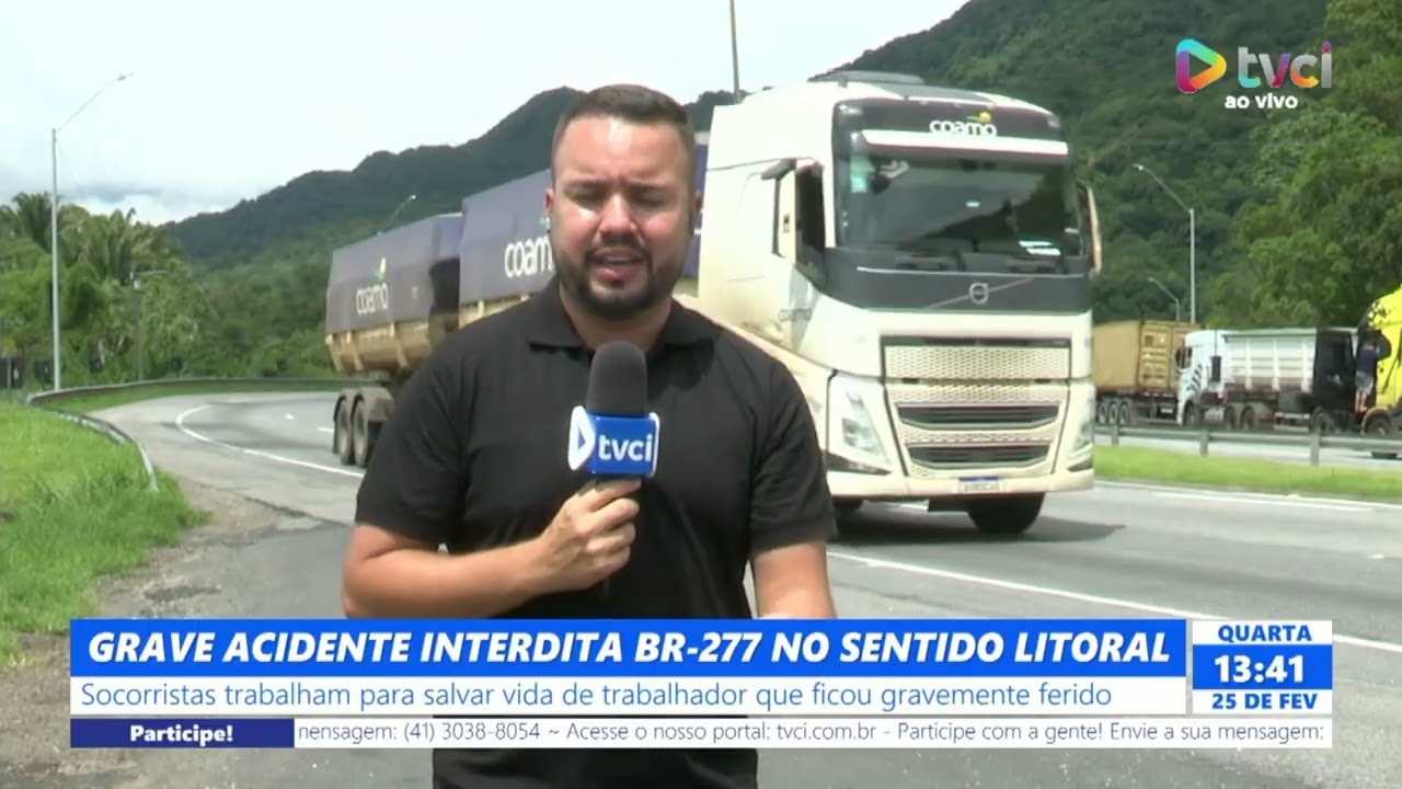 GRAVE ACIDENTE INTERDITA BR-277 NO SENTIDO LITORAL