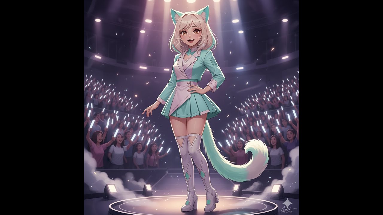 AI - Crush On You | A Secret Crush Pop Song | Virtual Idol Music Video”