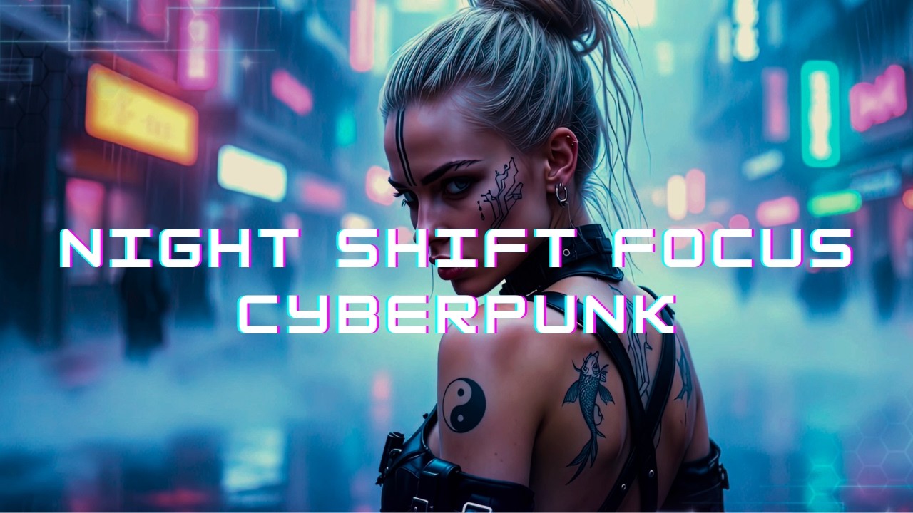 Night Shift Focus Vol 2 – Minimal Cyberpunk Music (No Distractions)