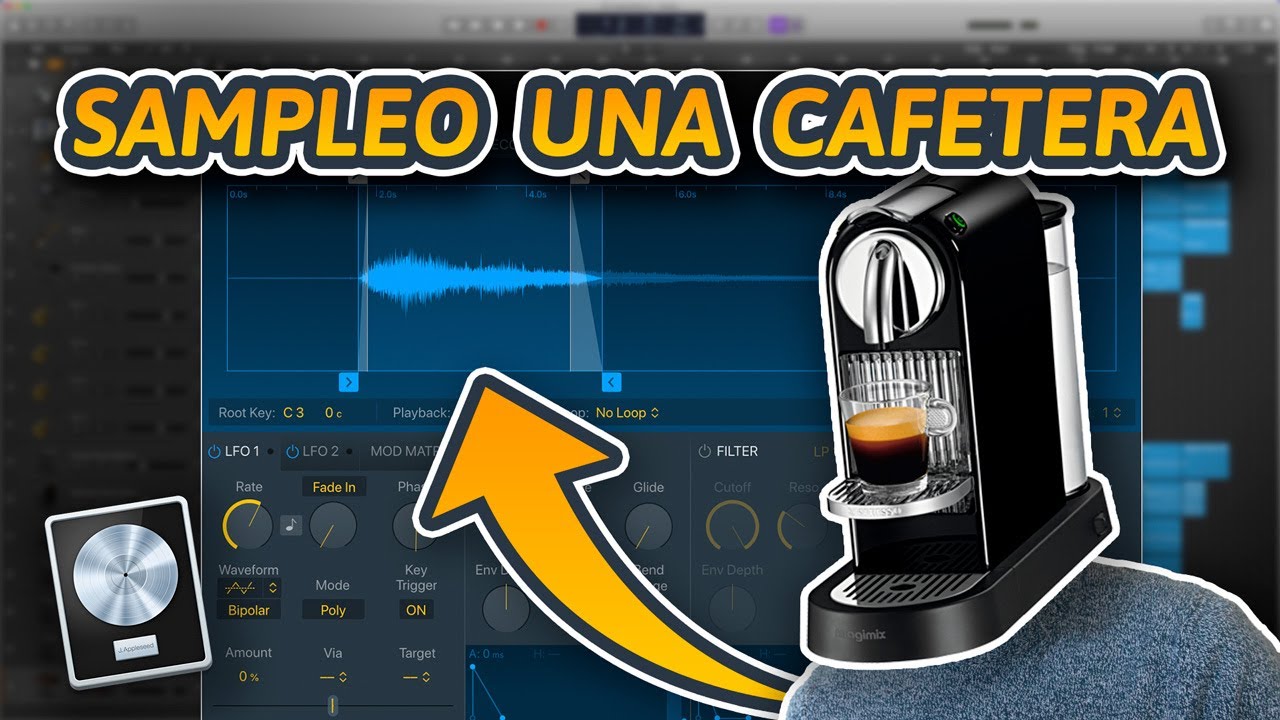 LOGIC PRO X 10.5 | La potencia de QUICK SAMPLER ☕ CANCIÓN con SAMPLES DE CAFETERA