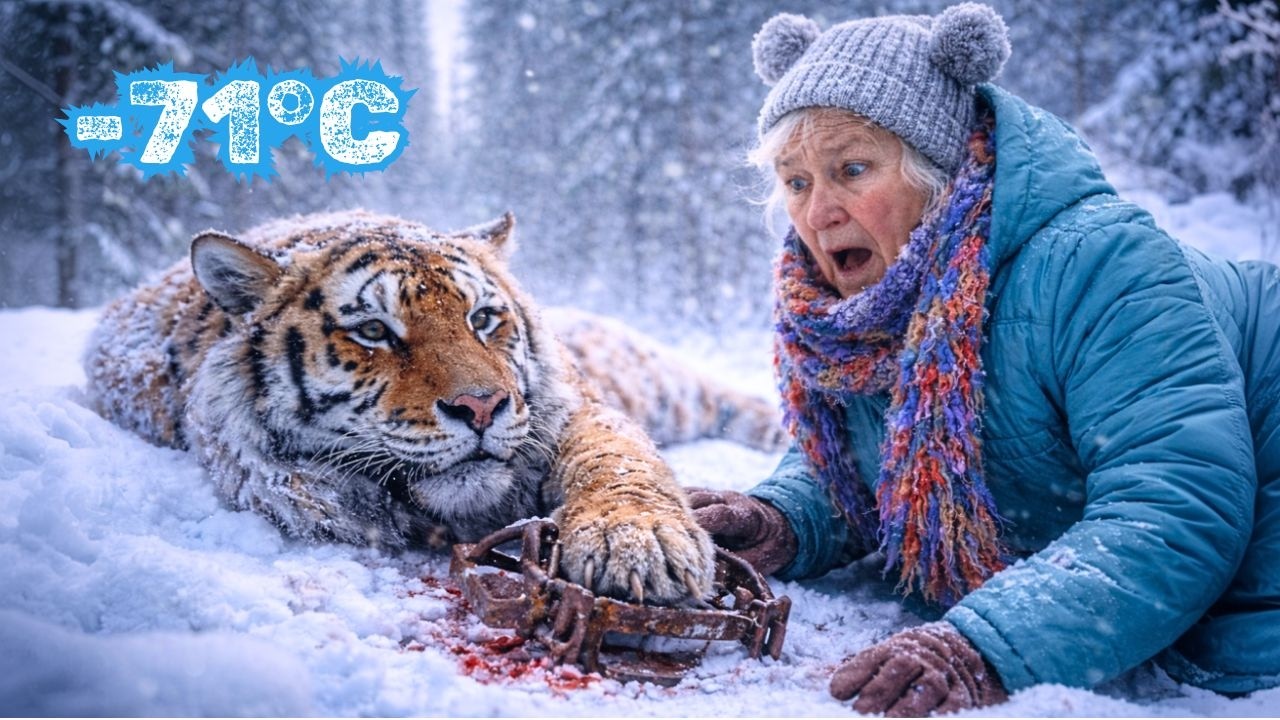 She Freed a Tiger from a Frozen Trap | But What the Tiger Did Next Shocked Everyone