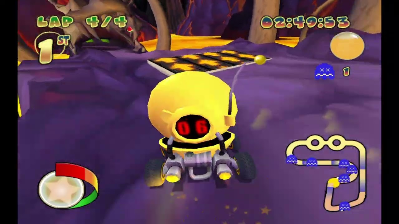 Pac-man world rally easy cherry cup