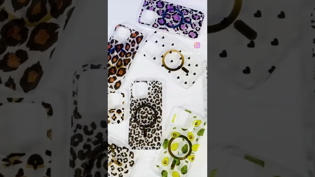 IPhone 16 15 Pro Max Clear Leopard Print Magnetic Designed Case, Leopard Spots Aesthetic Phone Case