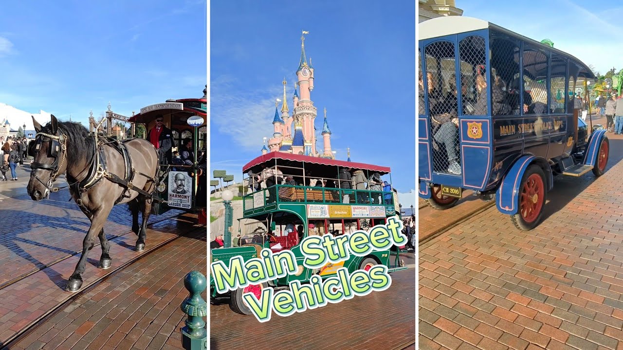 découvrez les véhicules de Main Street Vehicles  à Disneyland Paris