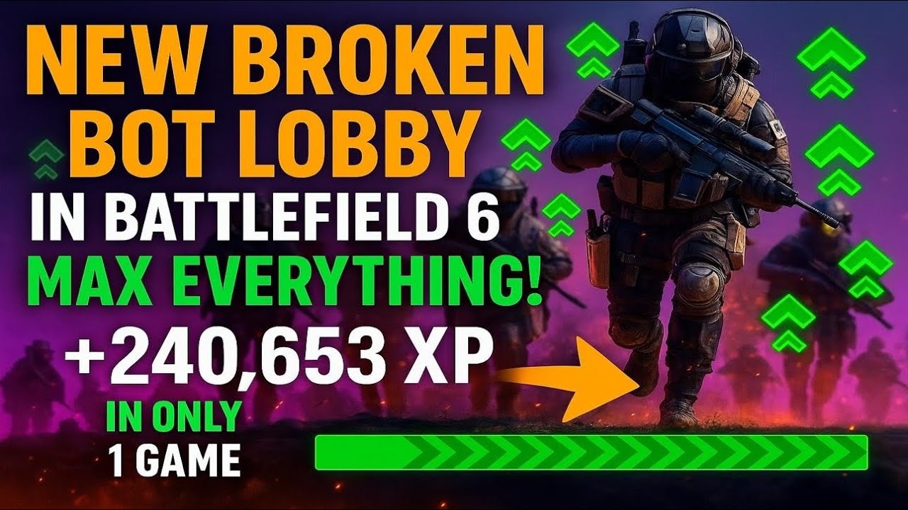 Безумный фарм опыта, который вам стоит попробовать прямо сейчас в Battlefield 6! (Сломанное лобби...