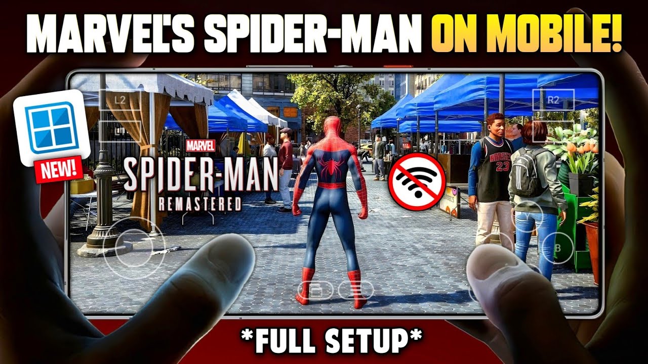 🔥 Play Marvel's Spider-Man Remastered on Mobile Offline! (Android) | Winlator CMOD V13.1 Full Setup