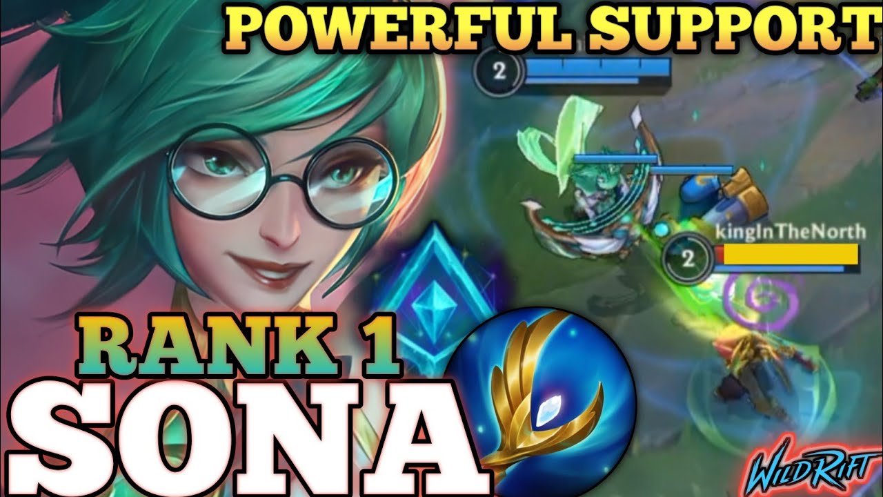 SONA POWERFUL SUPPORT BUILD! PERFECT SKILL CROWD CONTROL - TOP 1 GLOBAL SONA BY phiraku - WILD RIFT