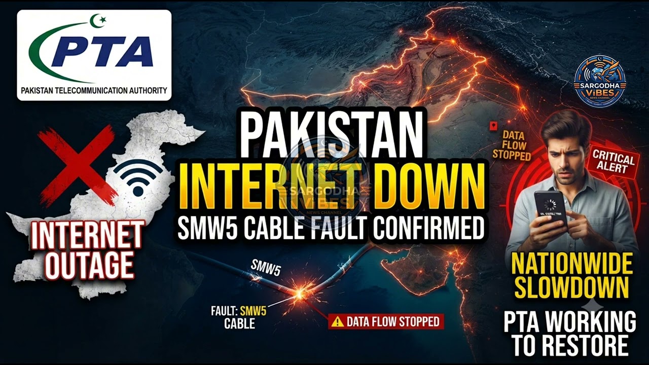Pakistan Internet Outage: SMW5 Submarine Cable Fault Explained 