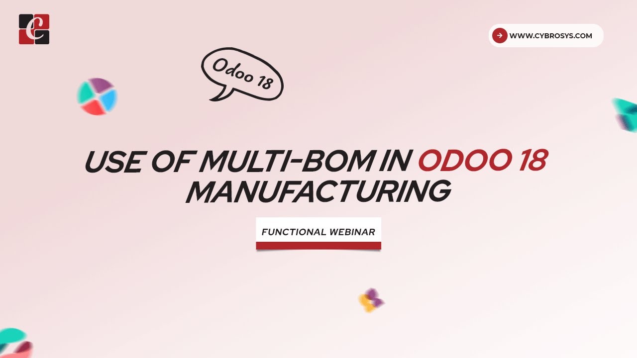 Odoo 18 Manufacturing Webinar 2025 | Odoo 18 Functional Webinar | Use of Multi-BoM in Odoo 18