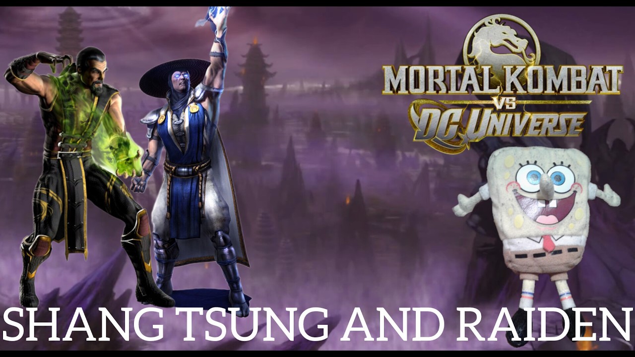 SpongeBob Replays MK vs. DCU - Part 3 (Shang Tsung and Raiden)